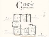 奥润千熙之城_3室2厅2卫 建面117平米