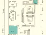 兴瑞天鹅湖_3室2厅2卫 建面106平米