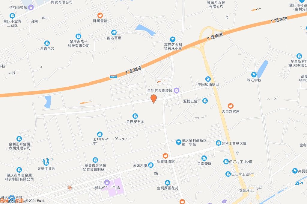 肇庆金利高新区一甲路与六甲路交汇处地段