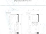 中建宜昌之星滨江广场_1室1厅1卫 建面37平米