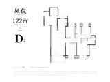 中交凤启虹桥_4室2厅2卫 建面122平米