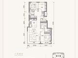 北京城建国誉朝华_3室2厅2卫 建面88平米