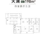 世纪金源近湖源筑_4室2厅3卫 建面198平米