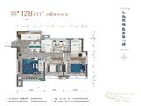 青蓝府_3室2厅2卫 建面128平米