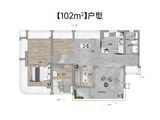 能建天河麓誉府_3室2厅2卫 建面102平米